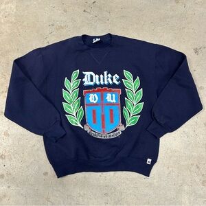 Duke University Russell Athletic Crewneck Sweatshirt L